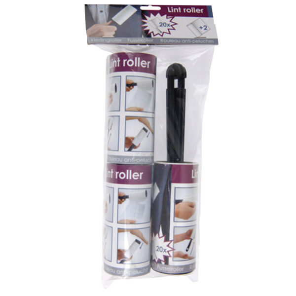 Kledingroller set - kleefroller - kledingborstel - pluizenverwijderaar -